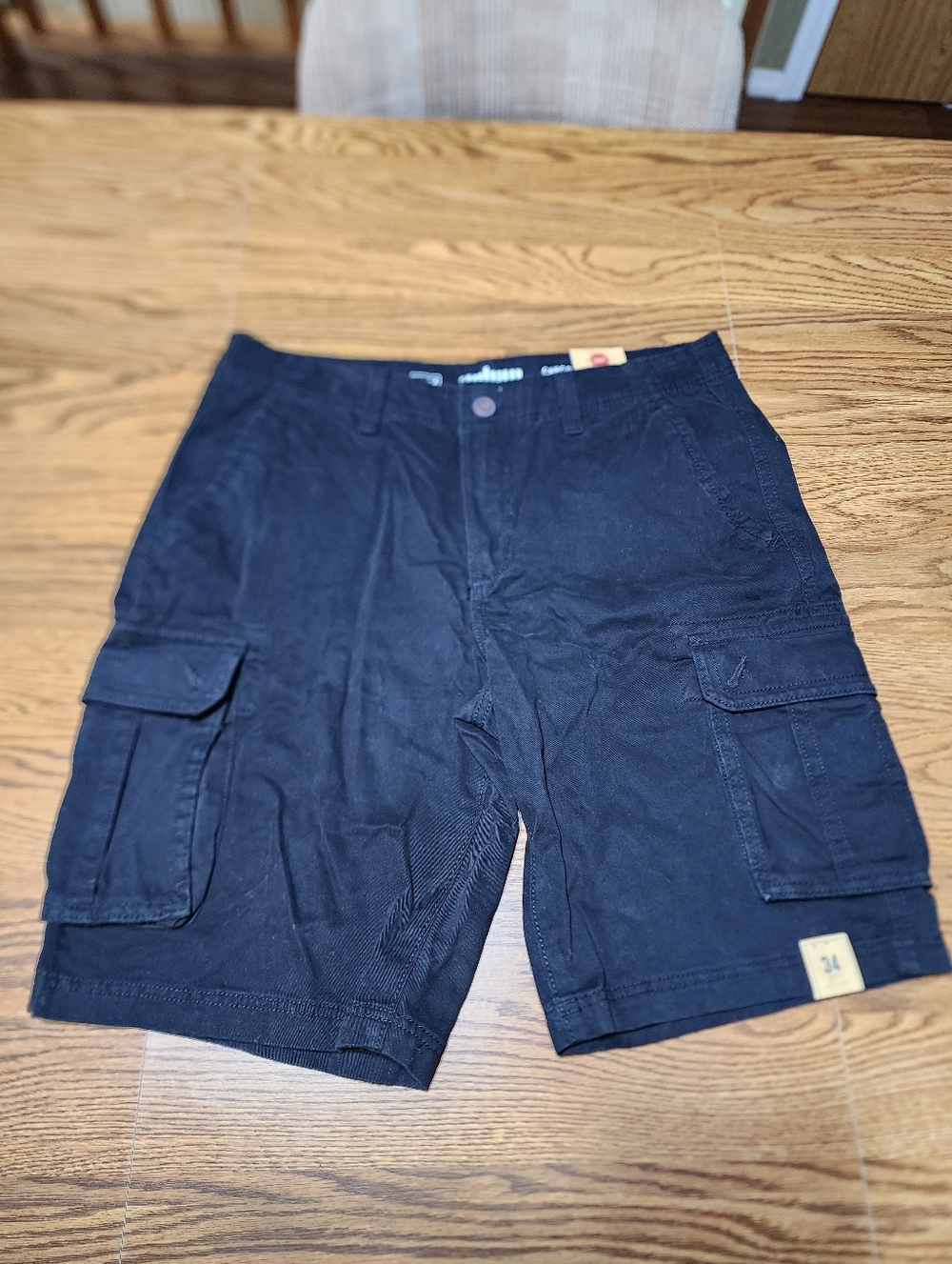 Urban Pipeline Men's Cargo Shorts in Black Size 34